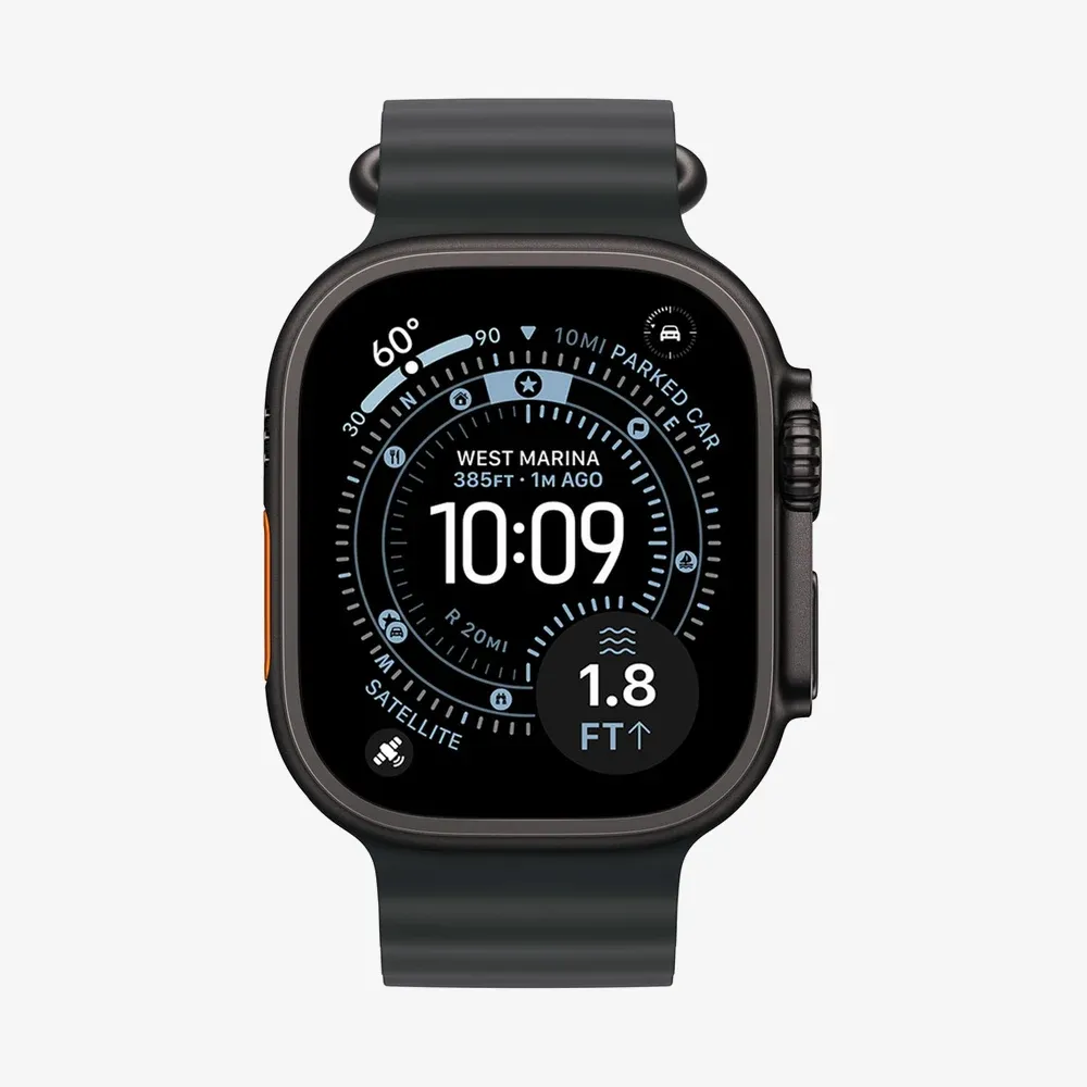 Noleggio operativo Apple Watch Ultra 3 GPS + Cellular 49mm Titanio nero Cinturino S/M/L per aziende