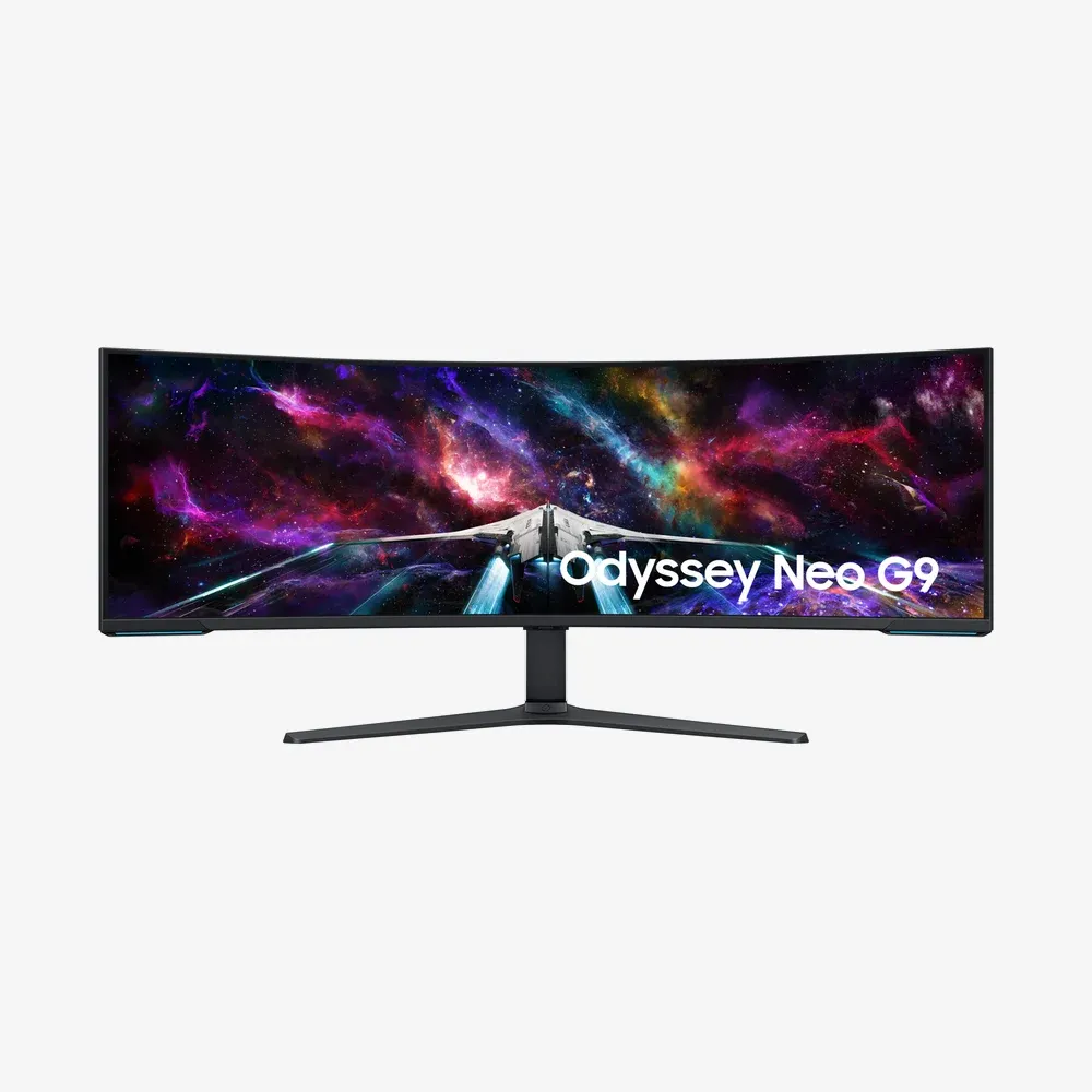 Noleggio operativo Samsung Odyssey S57CG952NU 57" curvo 32:9 · 7680×2160 · 240 Hz per aziende